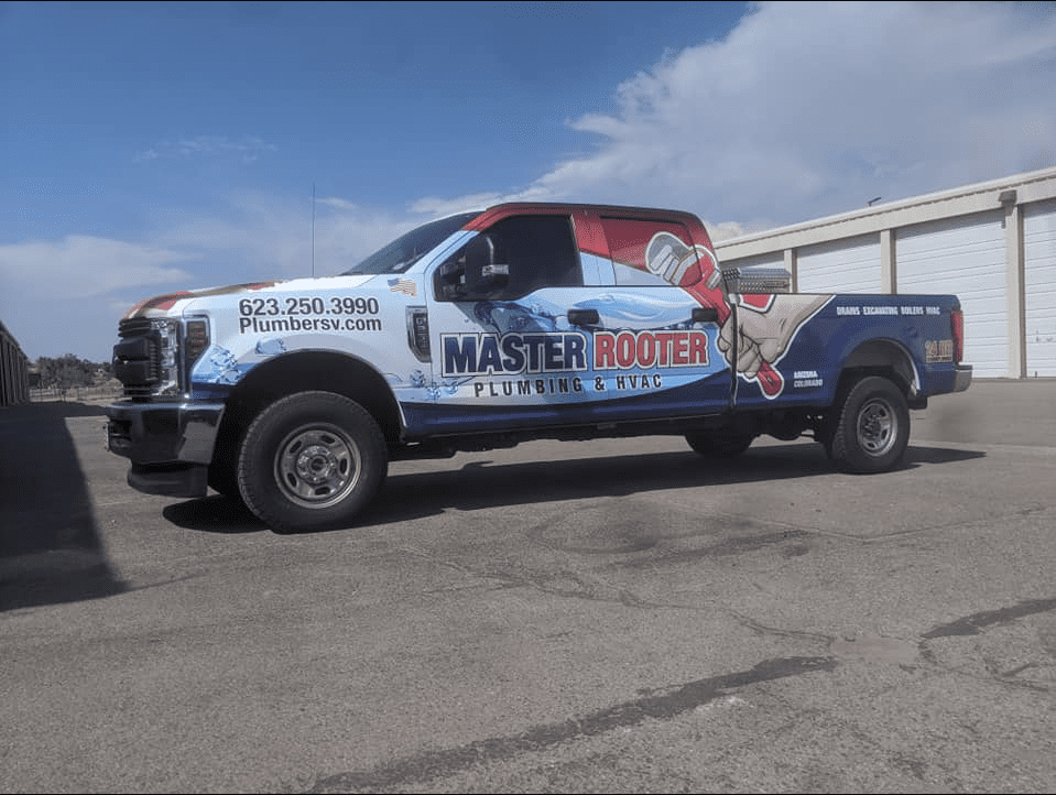 plumbing company uses car wrap advertising